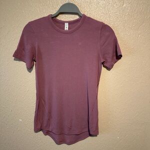 Lululemon Blush Pink Ribbed Soft Tee XS/ Small